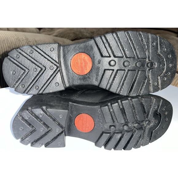 Harley Davidson Amherst‎ Moto Motorcycle Riding Chunky Y2K Boots #82016 Sz 7.5 - Picture 5 of 10